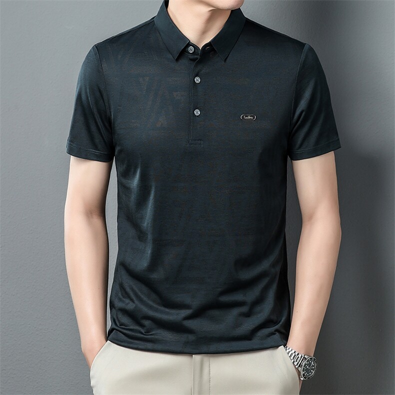 夏季新款POLO男士半袖上衣翻领纯色潮流休闲服百搭体恤保罗衫男装,男装T恤,电商B212（原钱塘6029）