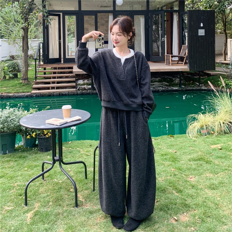 有货春新款拼接假两件套装AD1005-P195K318,女装套装/套裙,2B187