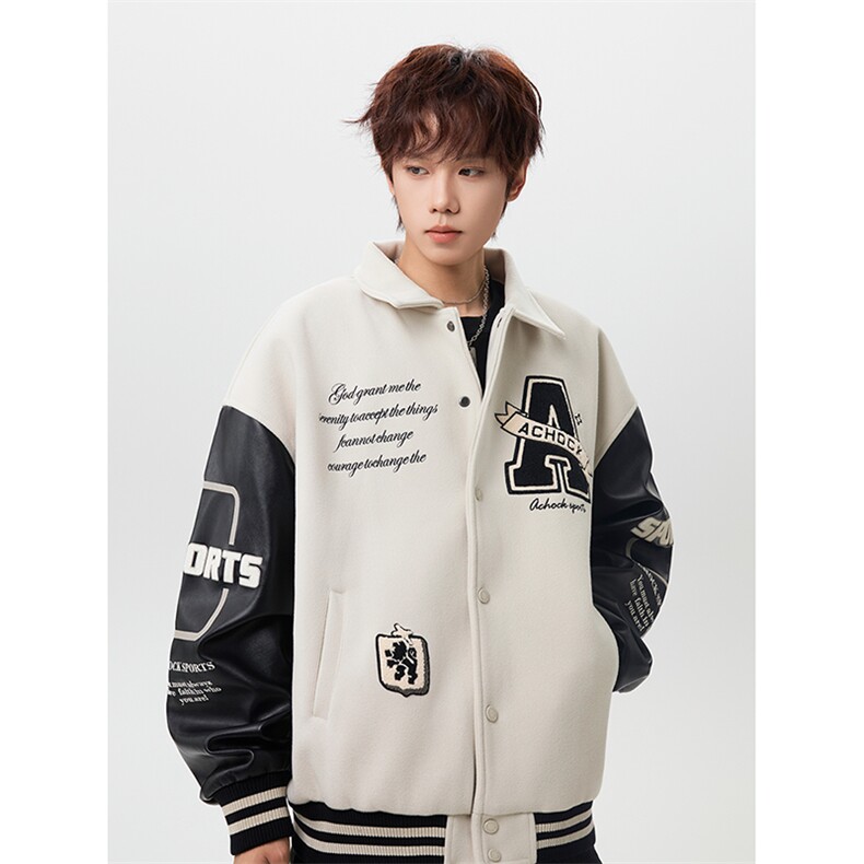JKDD011-常规P68夹棉P78新款夹棉毛巾绣棒球服夹克棉衣棉服,男装夹克,星座712A-1