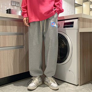 华夫格运动裤男大码抽绳休闲裤卫裤 HK78262-P35 加绒款P45图片