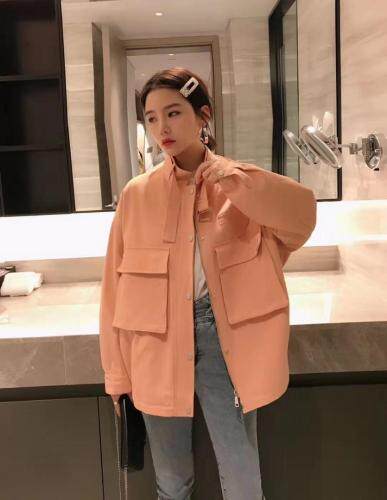 春季派克风衣，女装风衣，玉米青豆