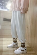 2025春装新款螺纹束脚港风休闲潮流运动裤D201-DM90-P40，女装休闲裤，电商D321-1