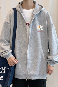 KS21059-P38 加绒P43 连帽开衫卫衣男运动外套大码班服图片
