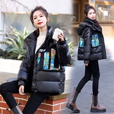 现货白鸭绒小众短款羽绒服女2023冬季新款时尚潮流加厚保暖羽绒服，女装羽绒服，依如秀(原杭风阁)