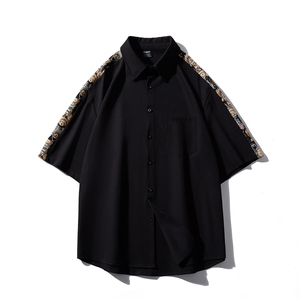 1小熊短袖衬衫男+短裤大码M-5XL套装92%聚酯纤维8%氨纶TZ77058P70图片
