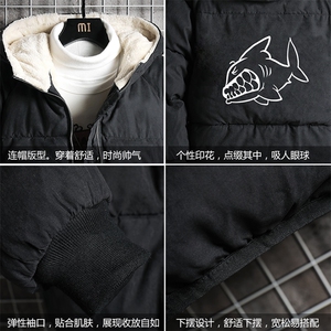 MY16041-P100 加厚加绒衣男面包服男大码服男袄男外套男图片