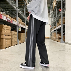 K404-P45秋季休闲裤男士西裤大码阔腿裤垂感直筒裤子潮M-5XL，男装西裤，电商B280-1（原A049）