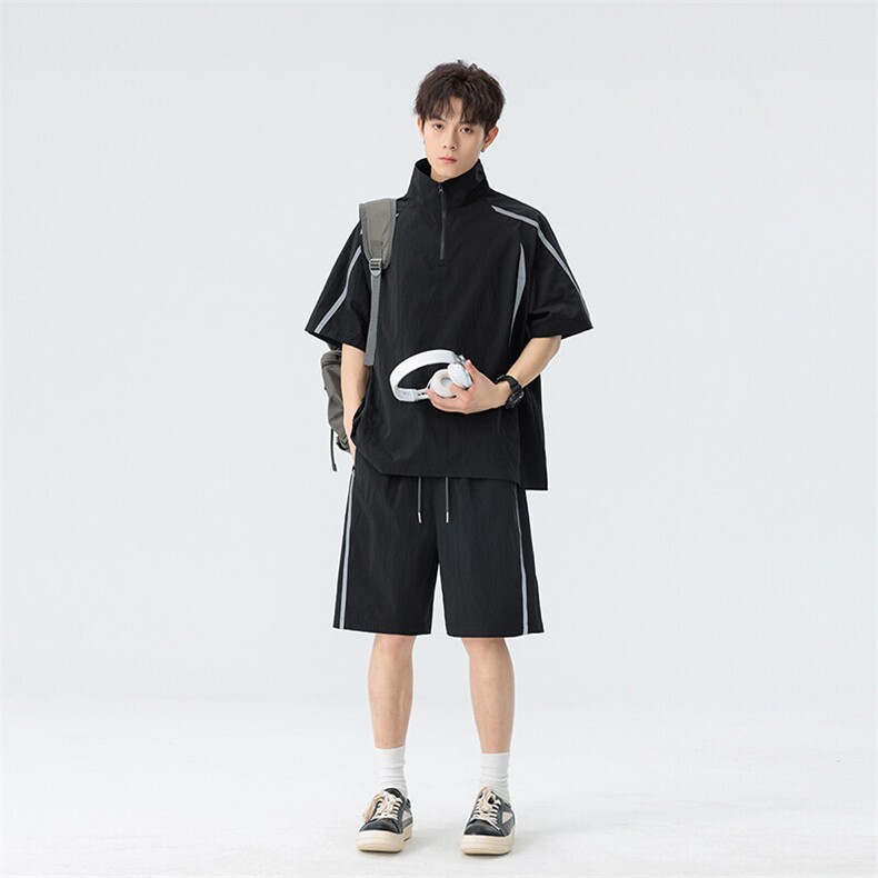 新款休闲短袖套装,男装休闲套装,星座1106-2（原1111B）