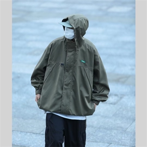 A726-P56 春秋季潮牌户外机能工装夹克男款日系休闲冲锋衣外套图片