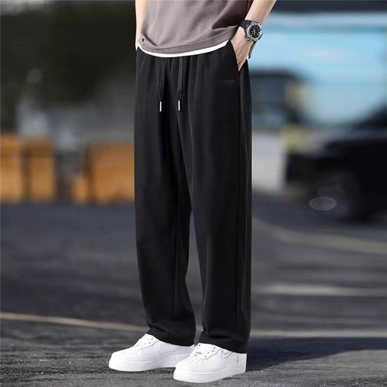 1506-1/KK111/P23冰丝长裤加长版高个子速干休闲长裤男夏季薄百搭图片