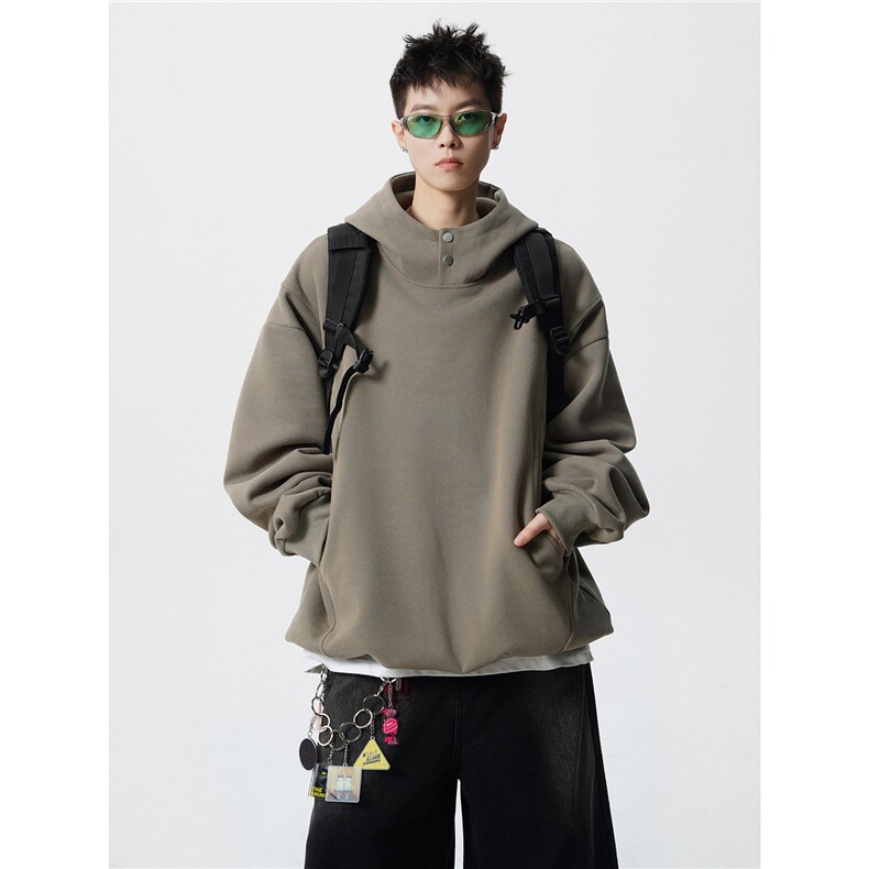 8XL-M美式重磅连帽卫衣大码结构设计拼接上衣秋季外套WY9106特P50,女装短外套,电商B238
