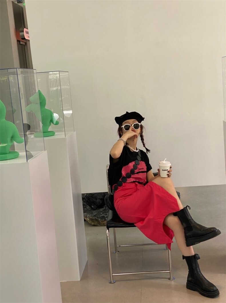 U型半裙纯透气高腰显瘦款，女装半身裙，Alissa Lin