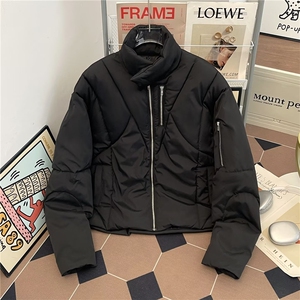 立领工装飞行员夹克衫男生春秋美式宽松拉链棉服棉衣外套5291 P88图片