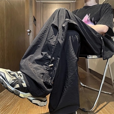 1506/GA070/P38美式降落伞兵男春秋季褶皱抽绳设计感速干休闲长裤，男装休闲裤，星座1506A