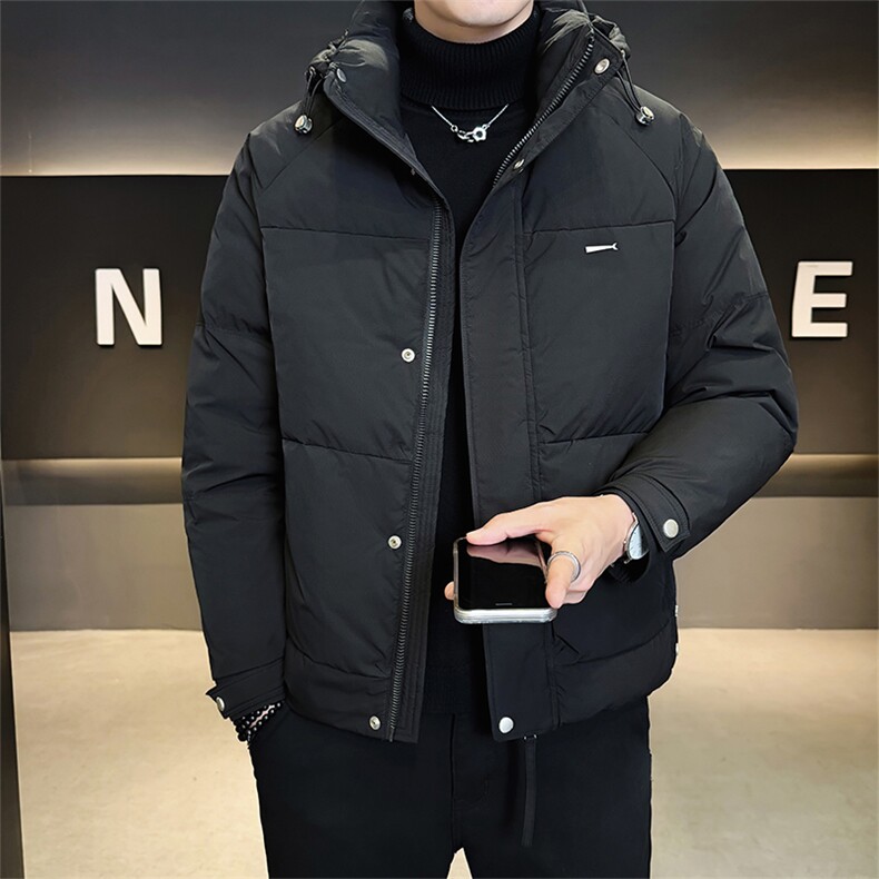 标50绒店主风2025新款男士短款连帽羽绒服外套B338-9821-P225,男装羽绒服,电商B338