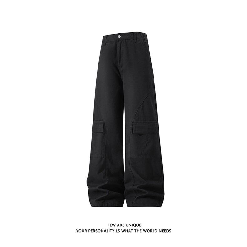 白底日系感纯色工装裤男春季大口袋休闲裤子-A2218TP60控98,男装工装外套,电商B241