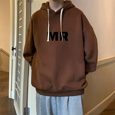 纯棉连帽卫衣男大码运动帽衫宽松薄WY2253-P35加绒款-P40，男装卫衣，电商A040