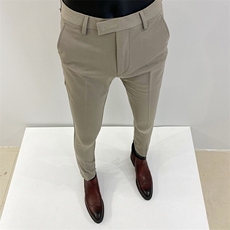 春季西裤男修身直筒高级感商务休闲裤男士裤长裤BK910—P55，男装西裤，电商B368