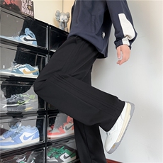 CK2513-特P39控68休闲裤男美式复古宽松直筒阔腿长裤55棉45聚酯，男装休闲裤，电商B370