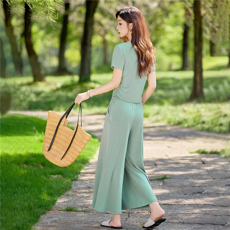 一字领休闲针织套装,女装套装/套裙,水衣源