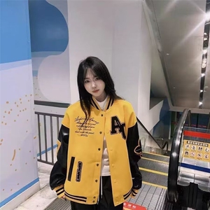 春秋新款复古潮嘻哈棒球服外套JKX1028图片