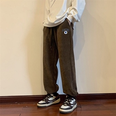秋冬高克重欧棉绒抽绳休闲裤长裤地板景M~5XLXZ604-KG48-P55控68，男装休闲裤，星座604
