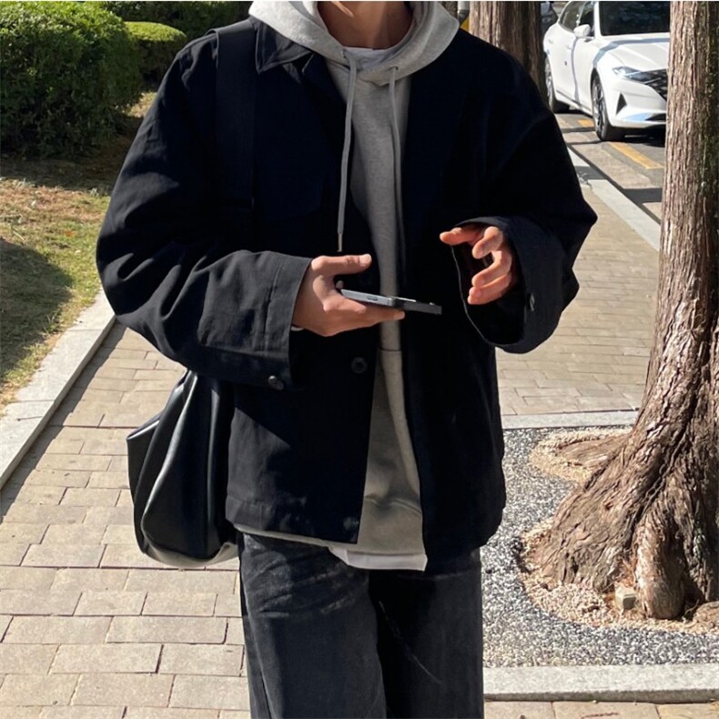 816B-WT020-P85秋款复古短款夹克外套,男装夹克,星座816B