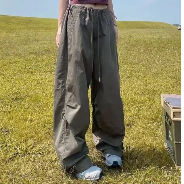 DG79-P40美式街头男女春季新款宽松潮牌束脚冲锋长裤-网图现货,男装休闲裤,星座603-2