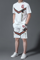 2023夏季新款运动套装男夏季商务休闲运动服男短袖薄款夏装两件套，男装休闲套装，电商B212（原钱塘6029）
