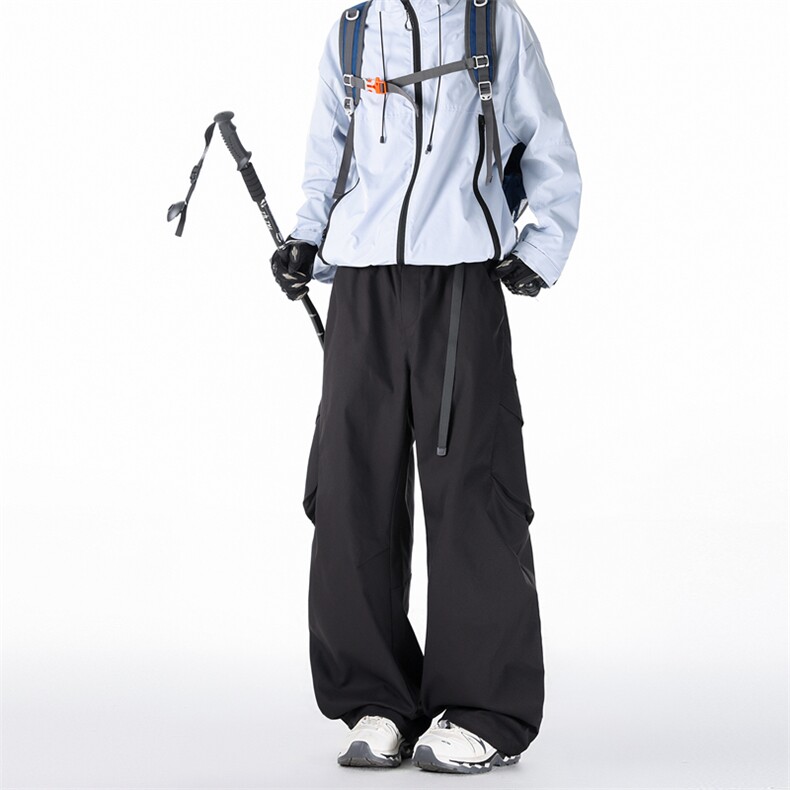 春款美式抽绳伞兵工装裤男女复古宽松休闲速干裤K0266-P52,男装工装外套,星座308B-2