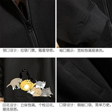 KS21155-P38连帽开衫卫衣男运动外套大码班服砖墙挂拍，男装卫衣，电商A040A