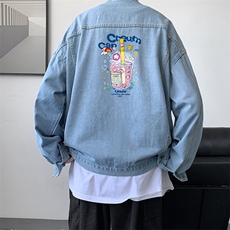 牛仔夹克男大码牛仔外套男茄克NJ77332-P60，男装夹克，电商A040