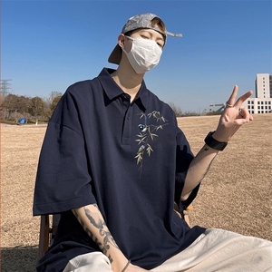支持得物品质配合二开珠地网眼透气宽松短袖T恤翻领POLO衫PL102