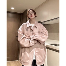 wassuphappy翻领外套男春秋季潮牌美式hipho飞行员宽松休闲夹克，男装夹克，星座809A(原222-1)