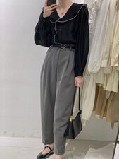 荷叶边小衫，其它，驿谷