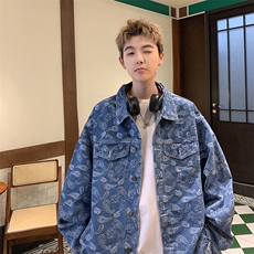 抖音直播供货2025春装新款牛仔夹克外套A158-JK205-P65，男装夹克，电商A158