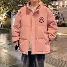 W596-P852025冬季新款港风外套棉袄立领棉服宽松面包服男士文艺，男装棉衣，星座911-1