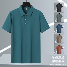 2025年夏季新品翻领Polo冰丝短袖锦纶品质HS1367-P38，男装T恤，星座1206（原A206）