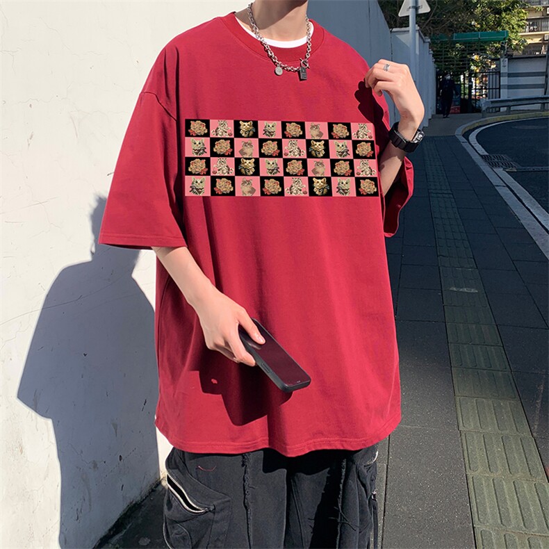 量大优供视频220克美式短袖t恤T3150得物直播有280克品质,男装T恤,电商A486