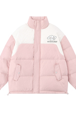 白底23冬季宽松字母印花立领棉服外套TPMY64302特批P85控138，男装棉衣，电商A268-1