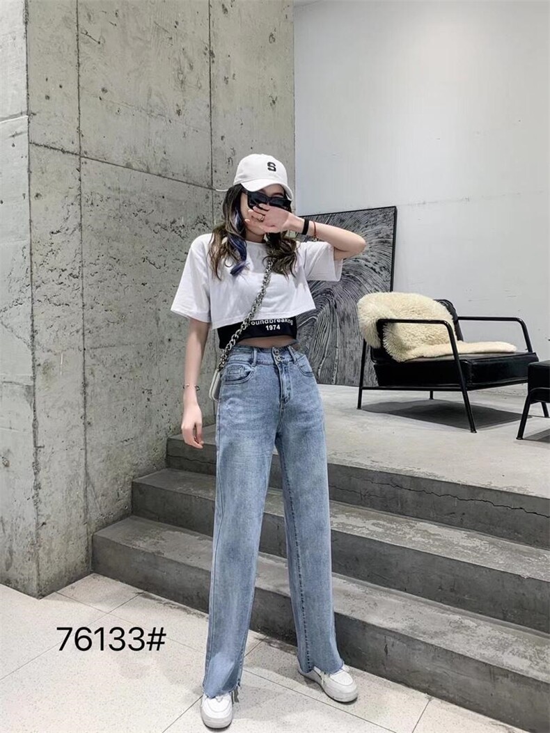 高弹天丝牛仔裤，女装牛仔裤，千百莲