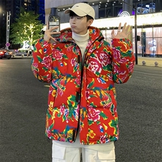 MY206连帽保暖防寒棉衣外套新中式汉服表演出团队男女大码情侣袄，男装棉衣，星座115A(原星座507）
