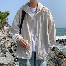 特批P45无差价夏季防紫外线UPF50+速干薄款痞帅夹克防晒服男J2600，男装防晒衣，电商A001