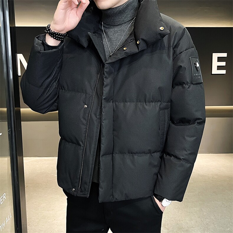羽绒服男2025冬季新款纯色宽松面包服外套保暖上衣B317/1827/P185,男装羽绒服,电商B317