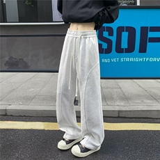 休闲裤男女韩版潮流卫裤帅气百搭直筒2025秋冬ins长裤K6720-P41，男装休闲裤，星座412-3