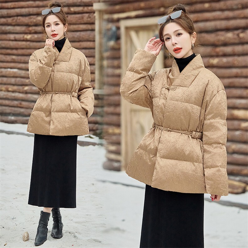 2024年冬季新款國风羽绒服外套女，女装羽绒服，曼娅璐
