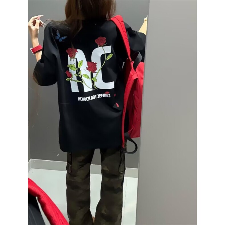 美式vibe高街迷彩多口袋修身工装裤嘻哈微喇裤男女K83096-P53网图,男装工装外套,电商B245