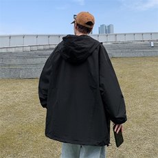连帽冲锋夹克男春秋季2024宽松工装机能外套港风休闲上衣服JW10，男装夹克，星座1116A-1（原606A）