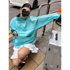 风秋款男女夹克衫拼色三条杠盘扣新中式中山装外套jk0043P60，男装夹克，星座1013-1