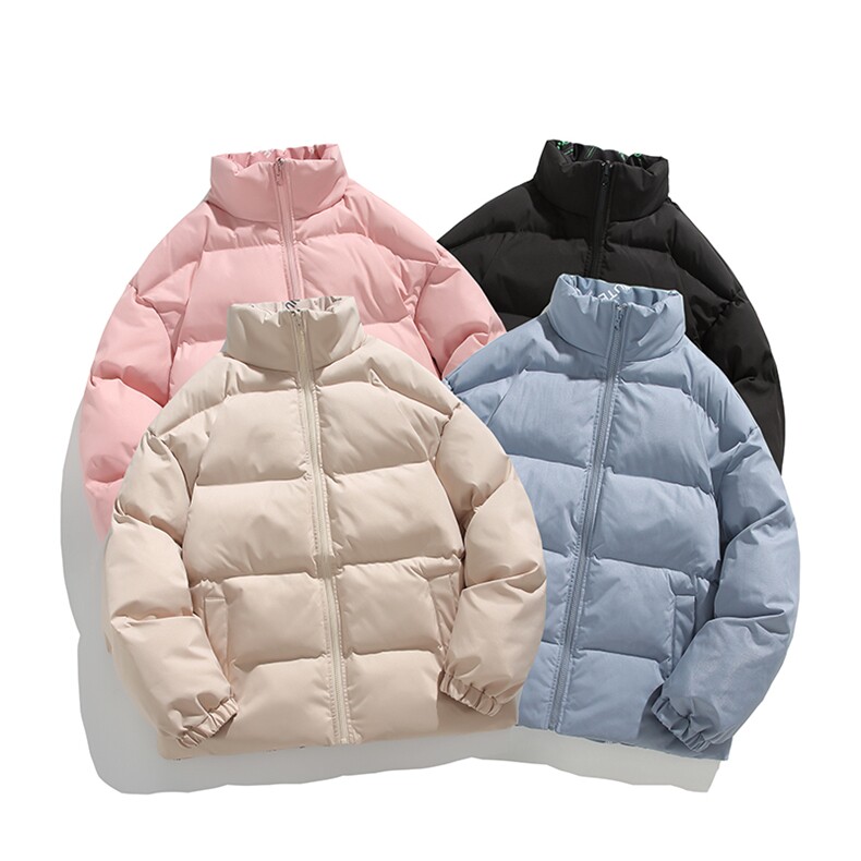 蓝色立领棉服男款冬季加厚保暖宽松棉袄韩版潮牌情侣棉衣外套ZM04,男装棉衣,星座310B-1